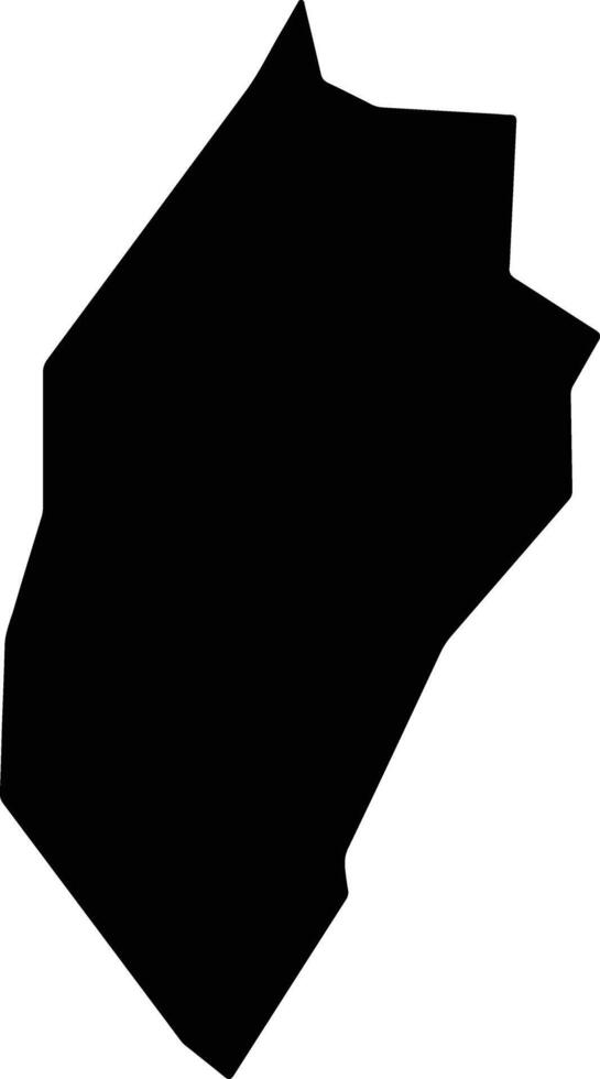 Obongi Uganda silhouette map vector