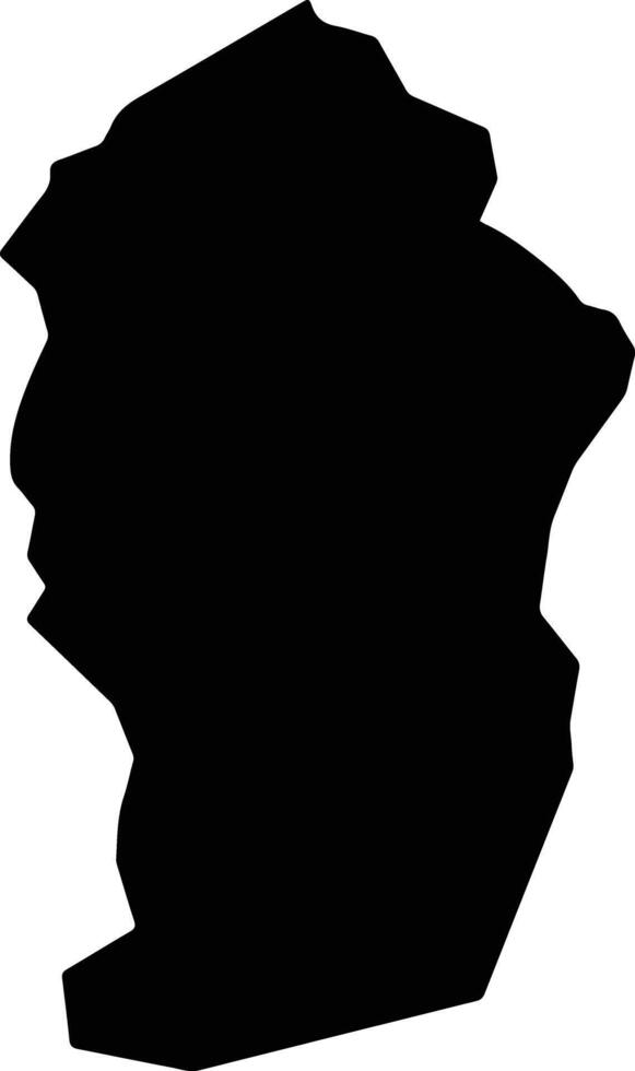 Obrier Saint Lucia silhouette map vector