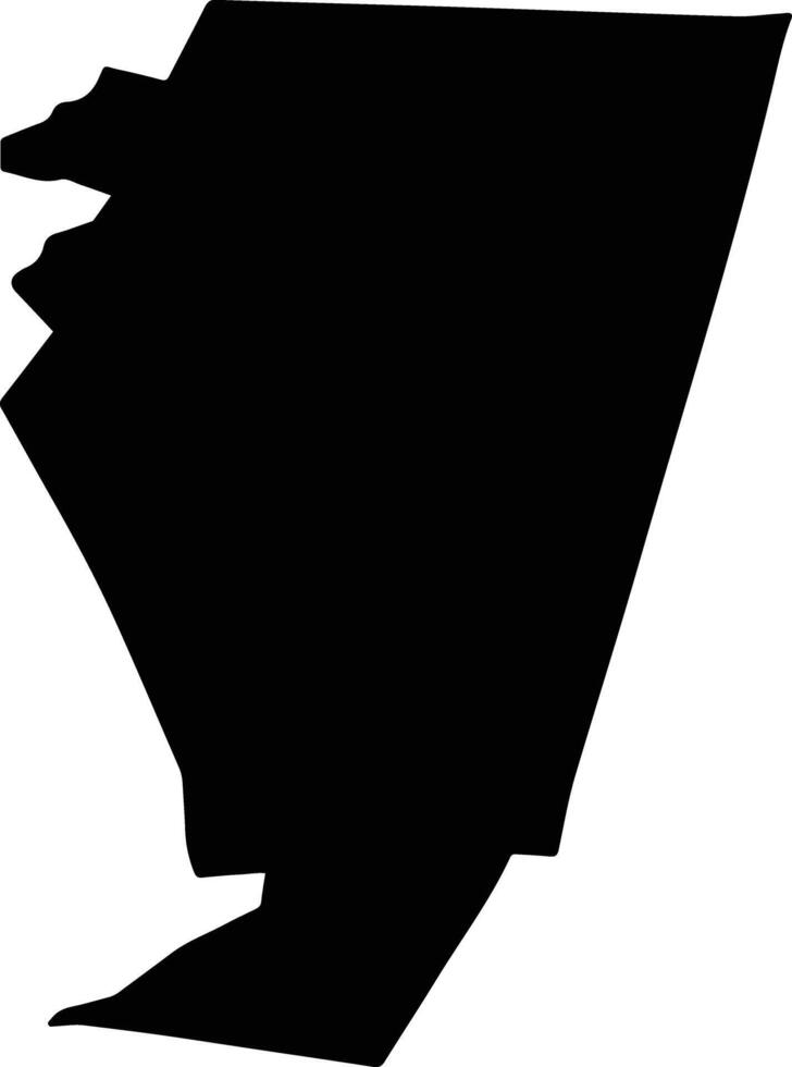 OBREJITA Romania silhouette map vector