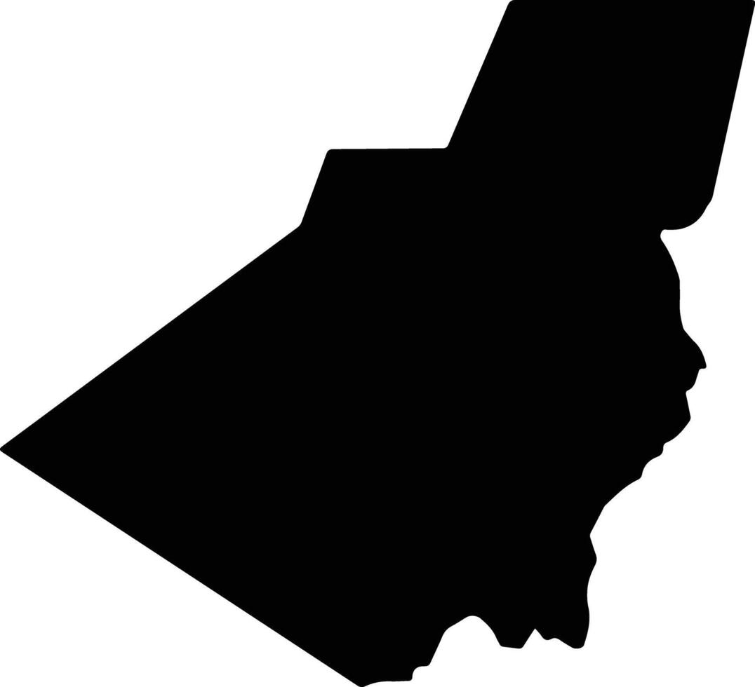Obura Wonenara District Papua New Guinea silhouette map vector