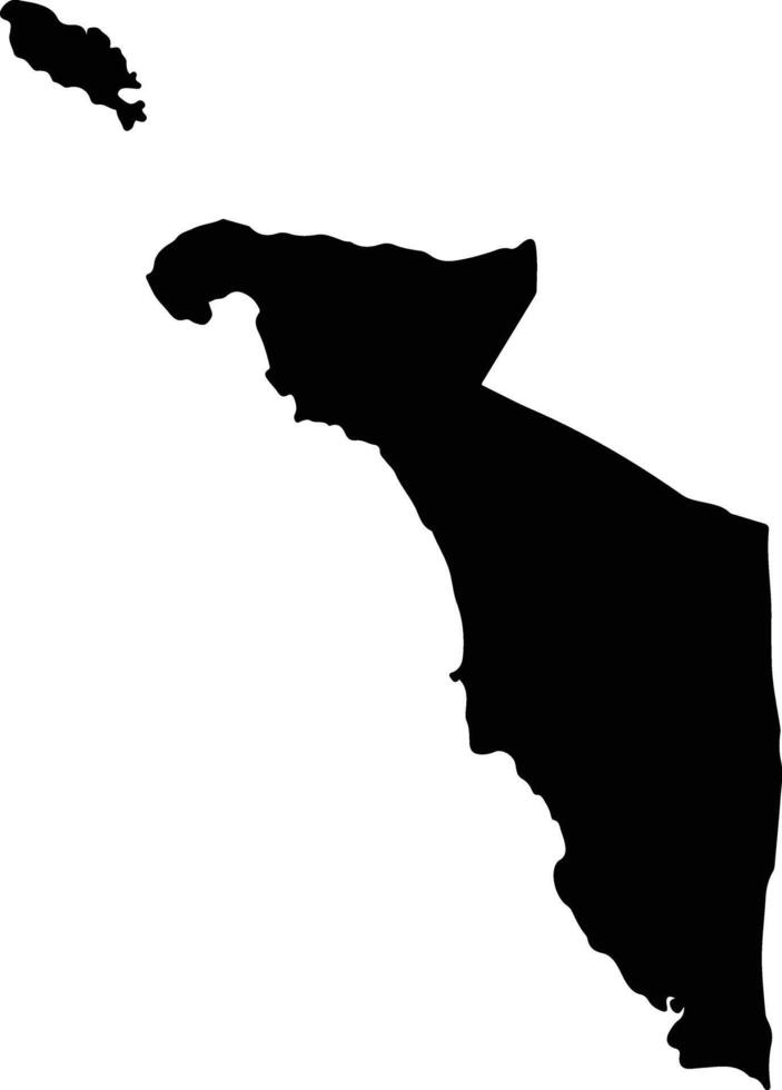 Occidental Mindoro Philippines silhouette map vector