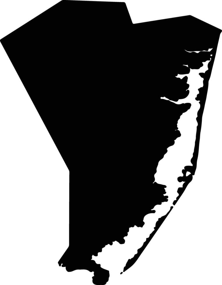 Ocean United States silhouette map vector