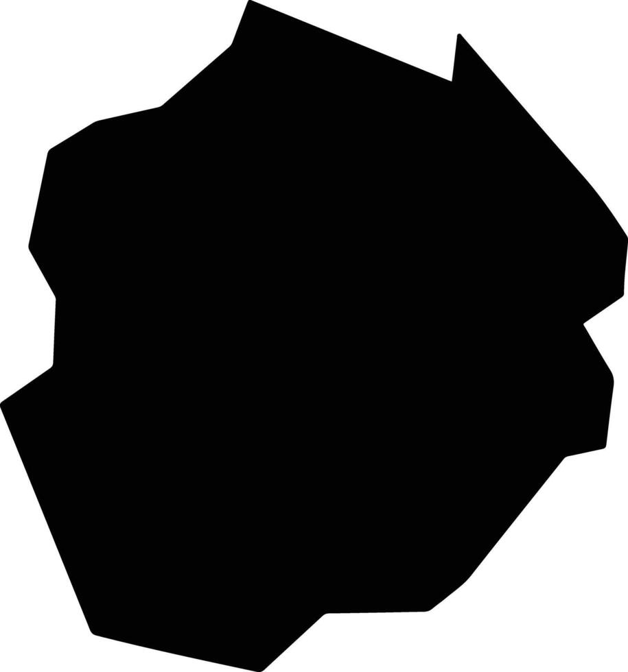 Ocara Brazil silhouette map vector