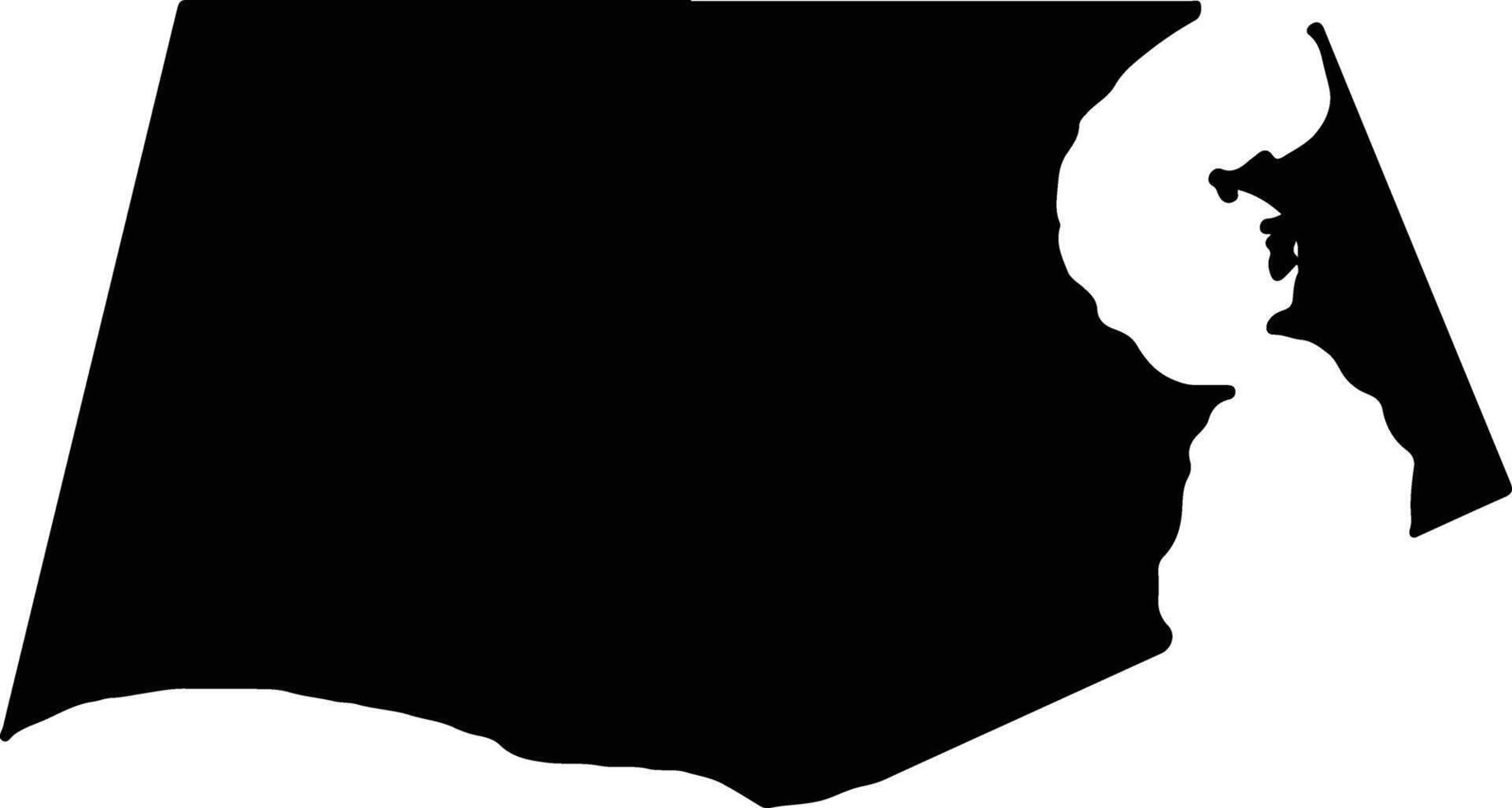 Ochakiv Ukraine silhouette map vector
