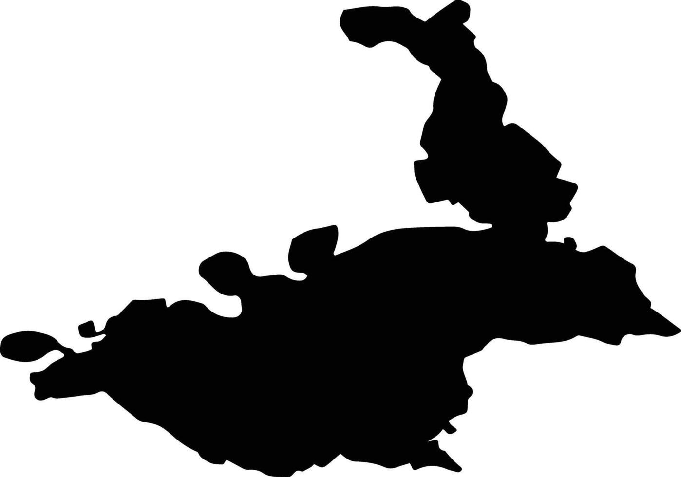 OCNA MURES Romania silhouette map vector