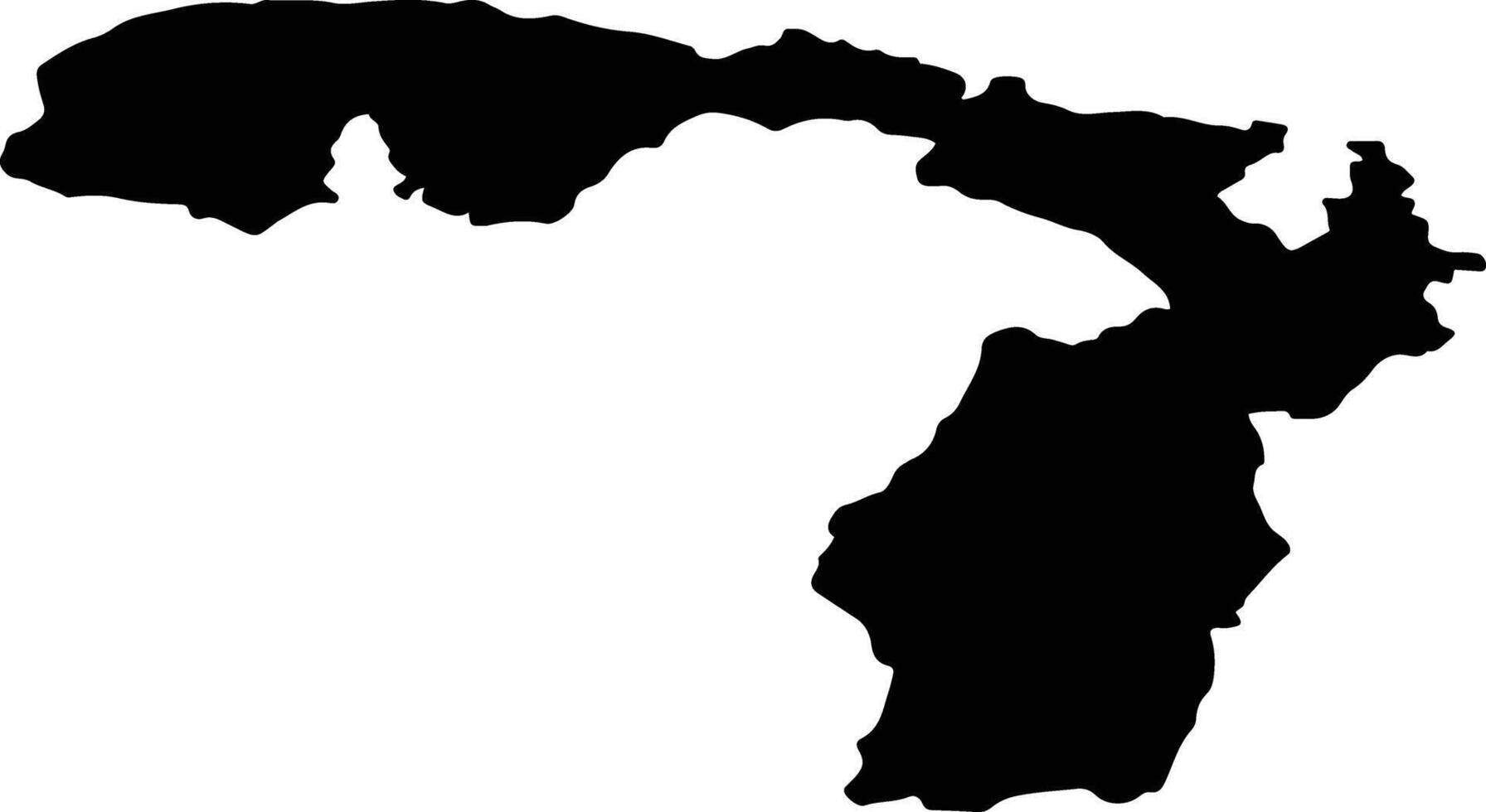 OCNA SUGATAG Romania silhouette map vector
