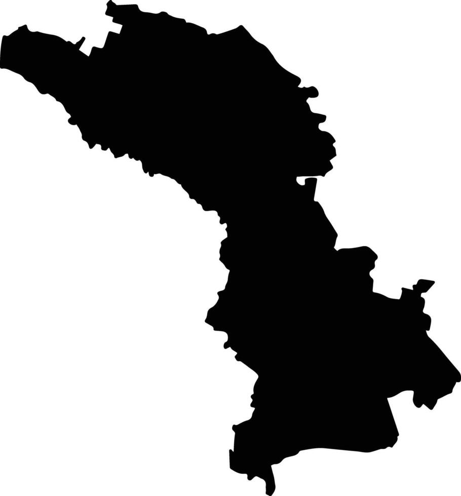 Ocozocoautla de Espinosa Mexico silhouette map vector