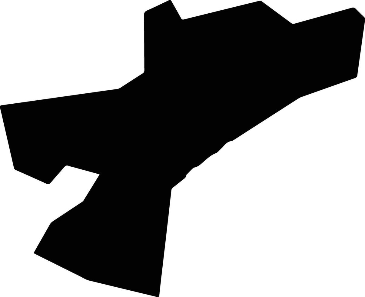 Odawara Japan silhouette map vector