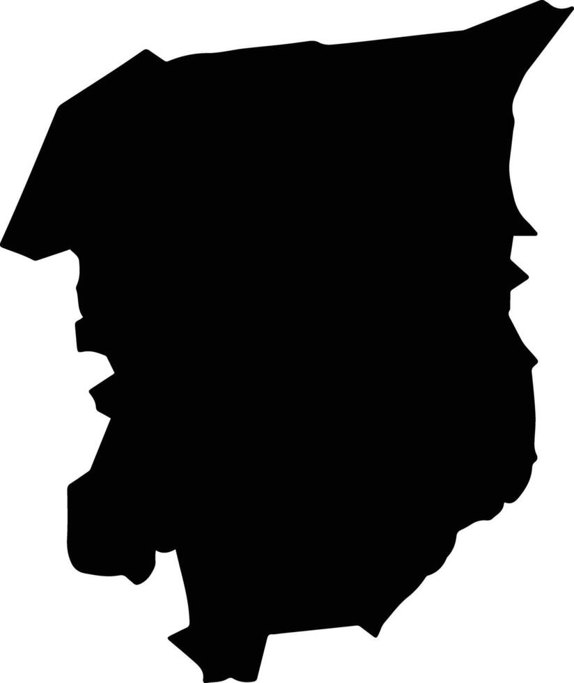 Ocuilan Mexico silhouette map vector