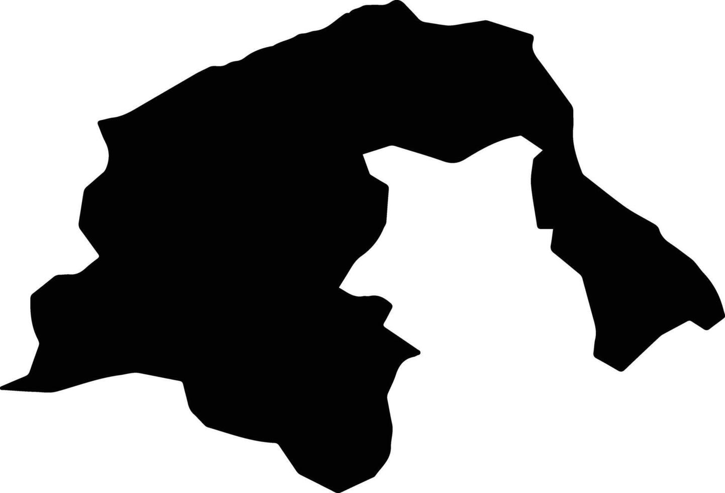 Of Turkey silhouette map vector