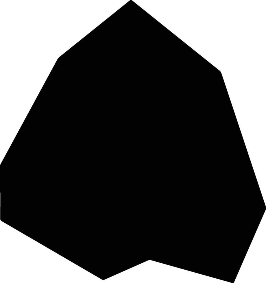 Offa Nigeria silhouette map vector