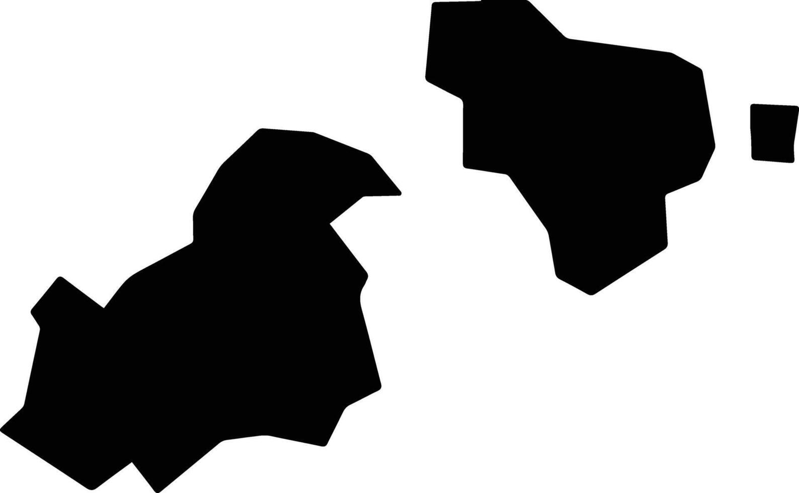 Ogaki Japan silhouette map vector