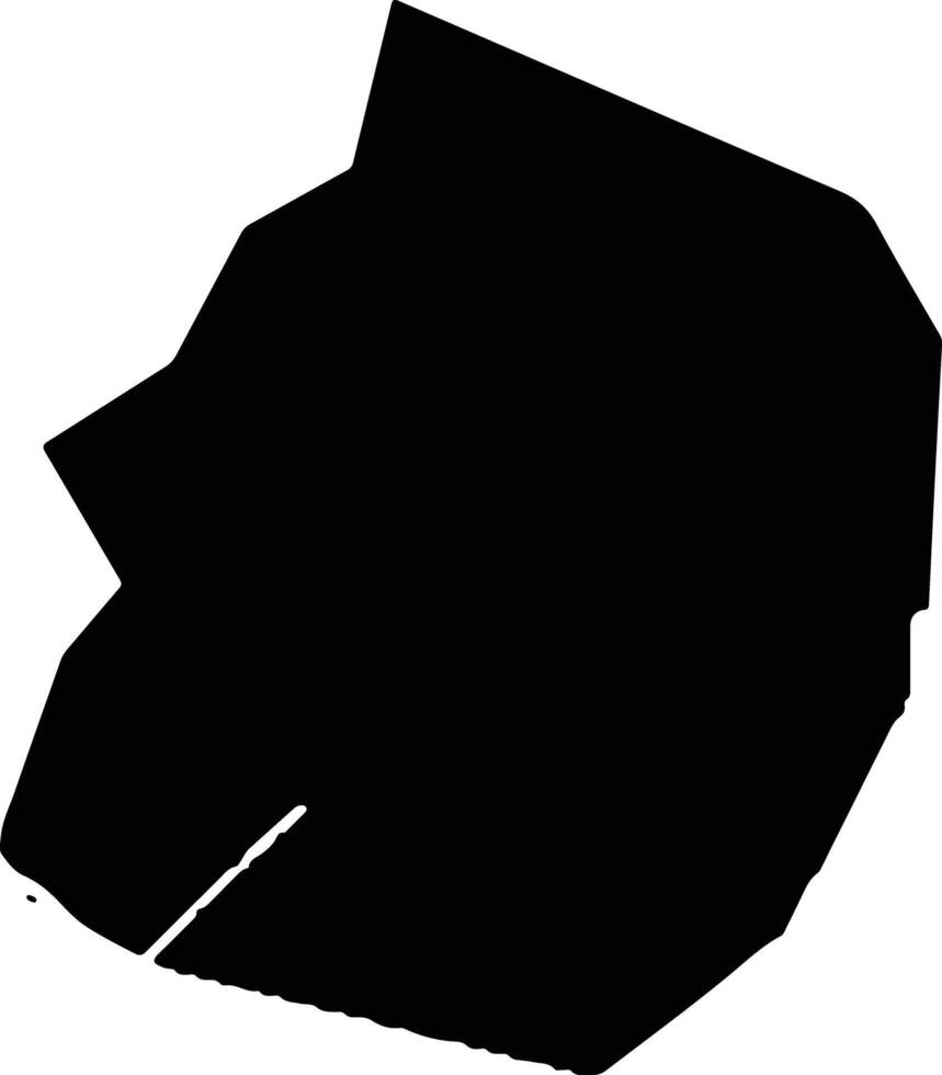 Ogata Japan silhouette map vector