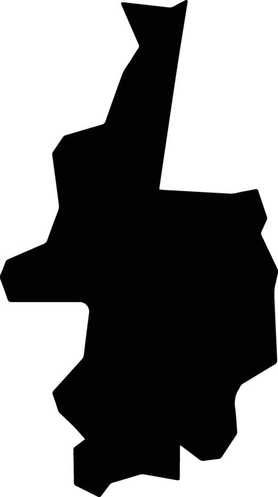 Ogba Egbema Ndoni Nigeria silhouette map vector
