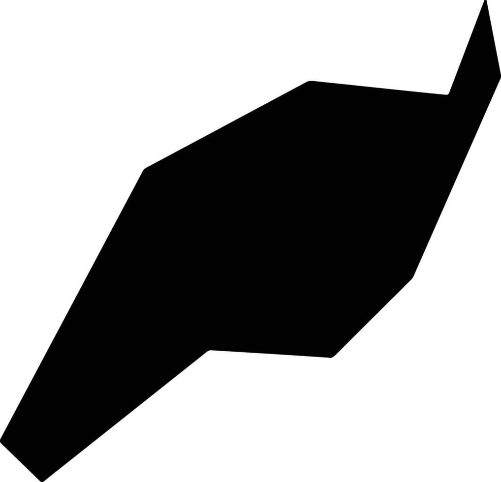 Oguchi Japan silhouette map vector