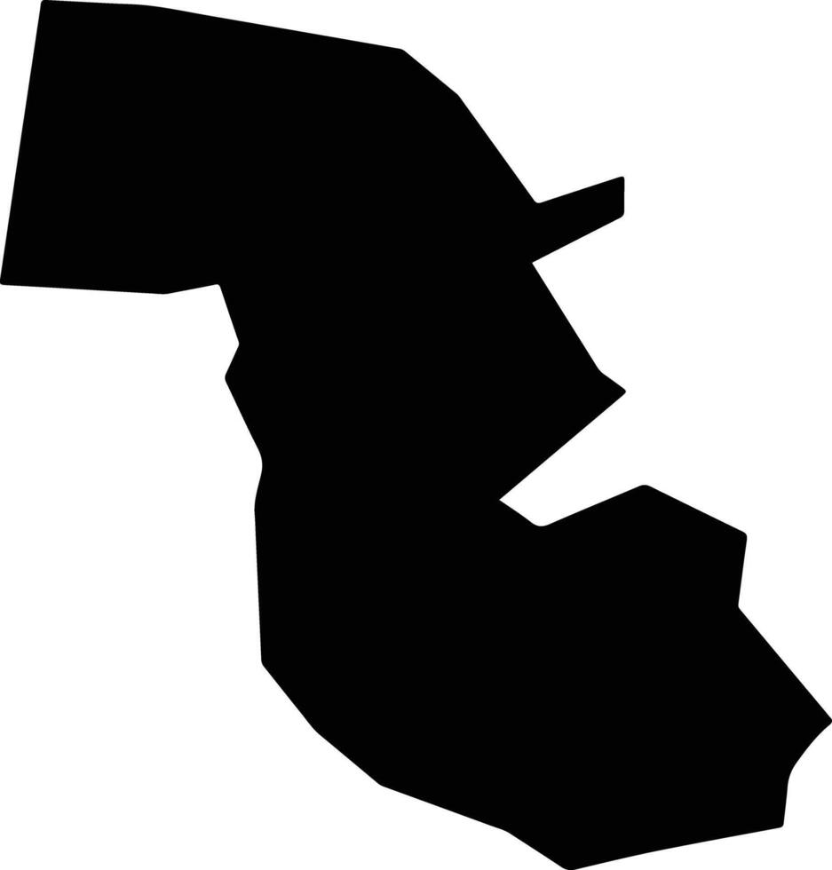 Ohaji Egbema Nigeria silhouette map vector