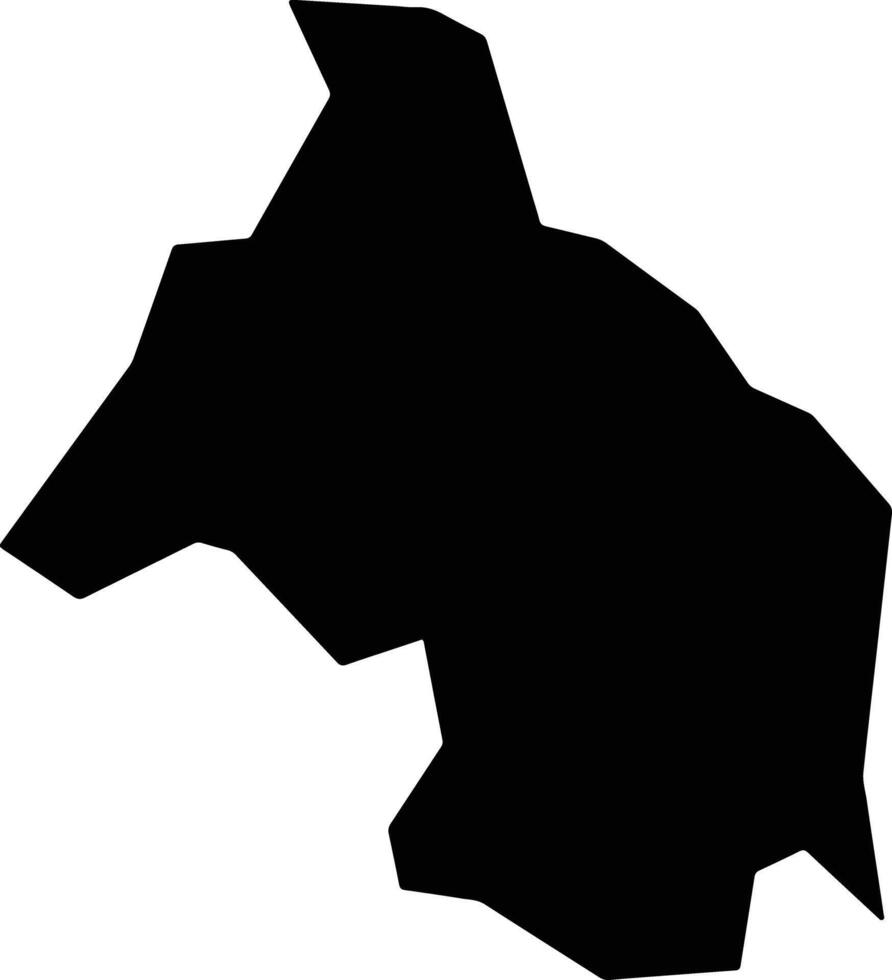 Ohafia Nigeria silhouette map vector