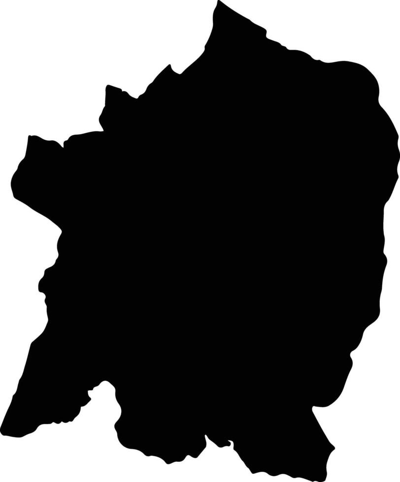 Oiba Colombia silhouette map vector