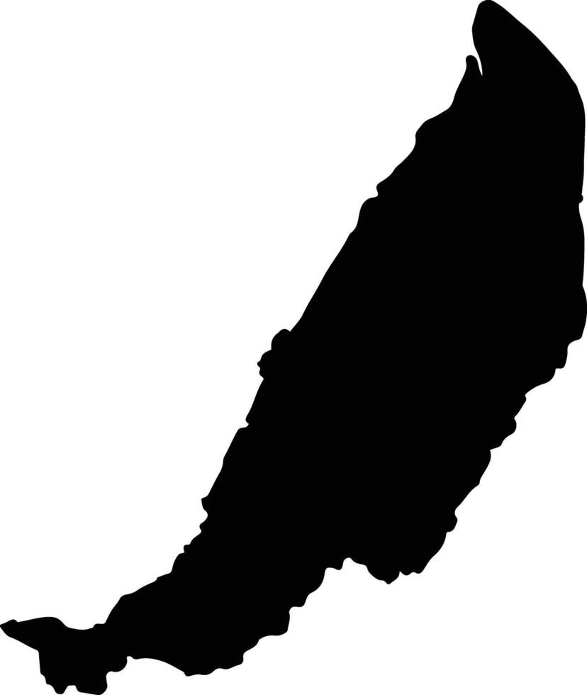 Oiapoque Brazil silhouette map vector