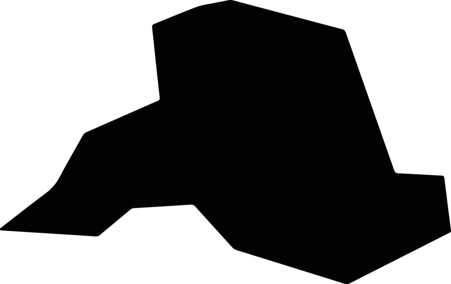 Oishida Japan silhouette map vector