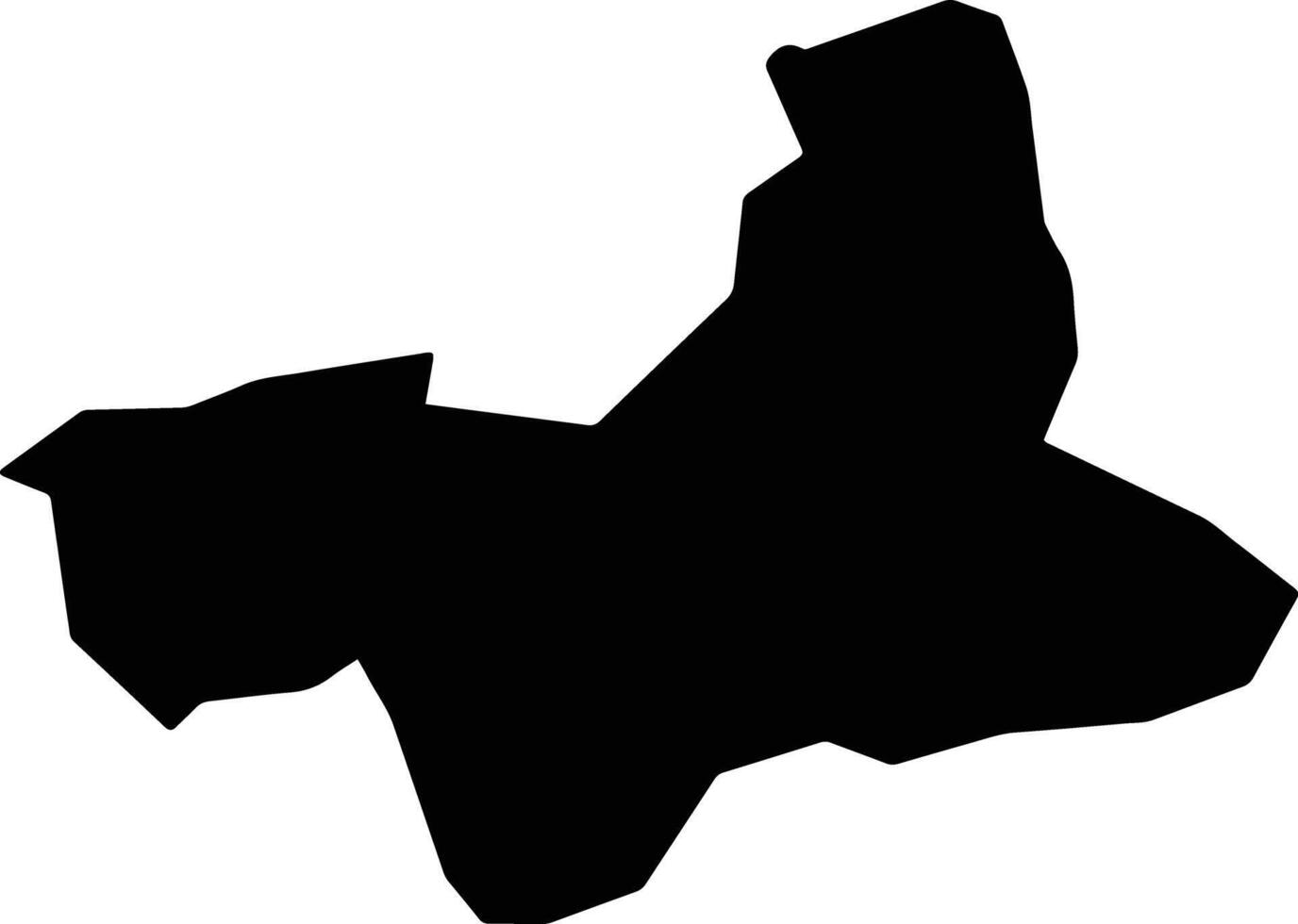 Oju Nigeria silhouette map vector