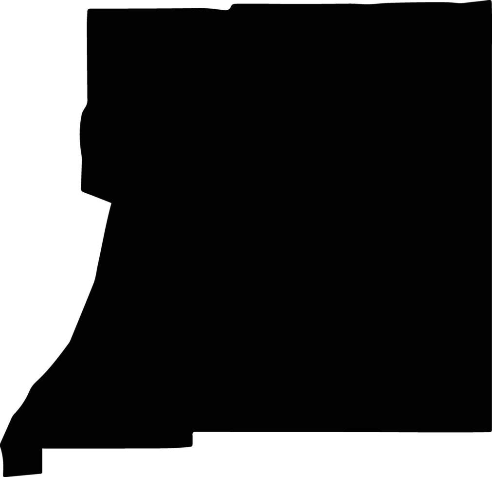 Okahandja Namibia silhouette map vector
