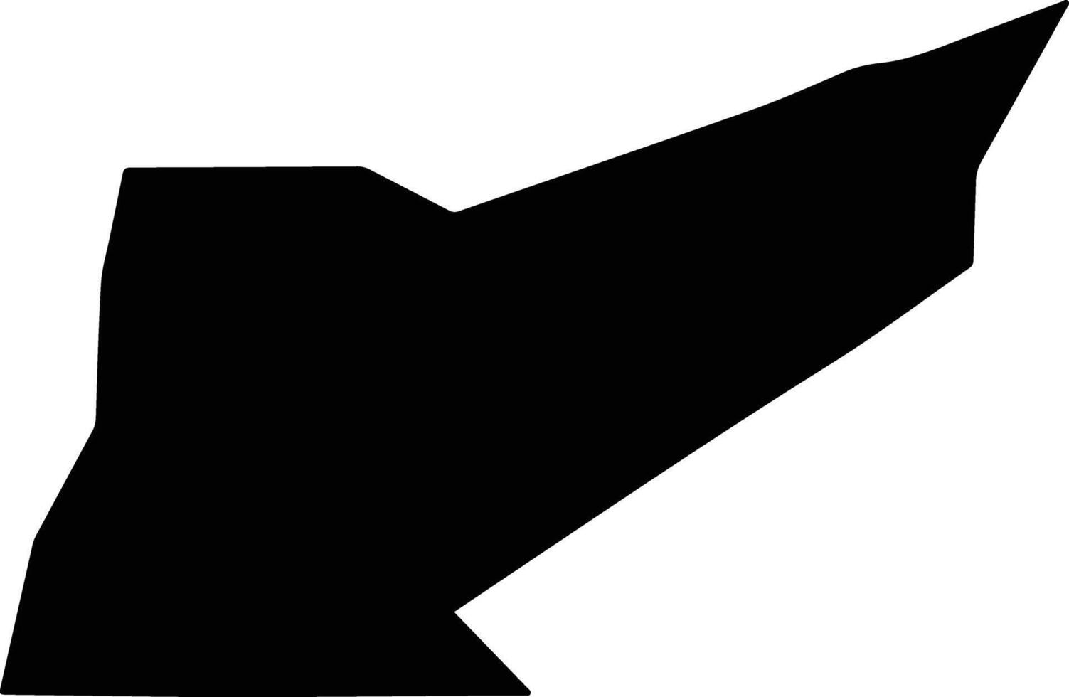 Okano Gabon silhouette map vector
