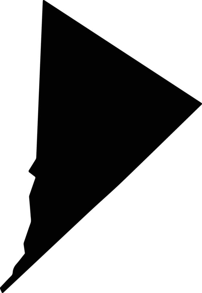 Okatyali Namibia silhouette map vector