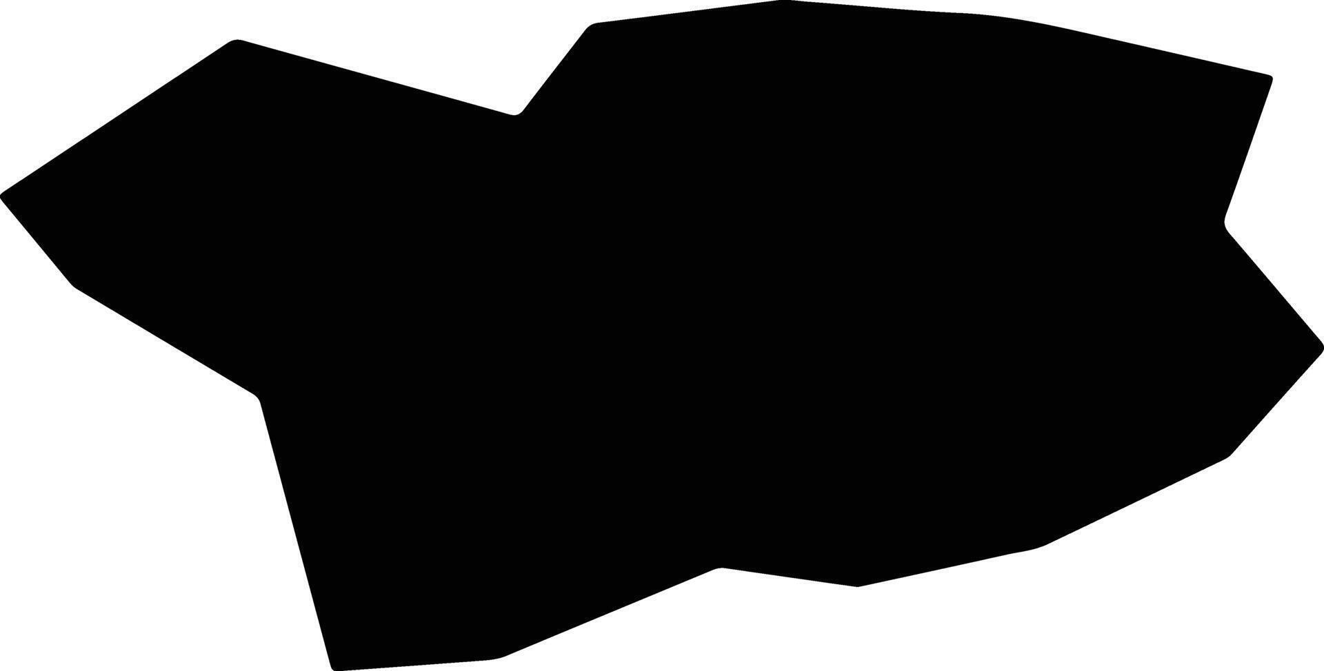 Okawa Japan silhouette map vector