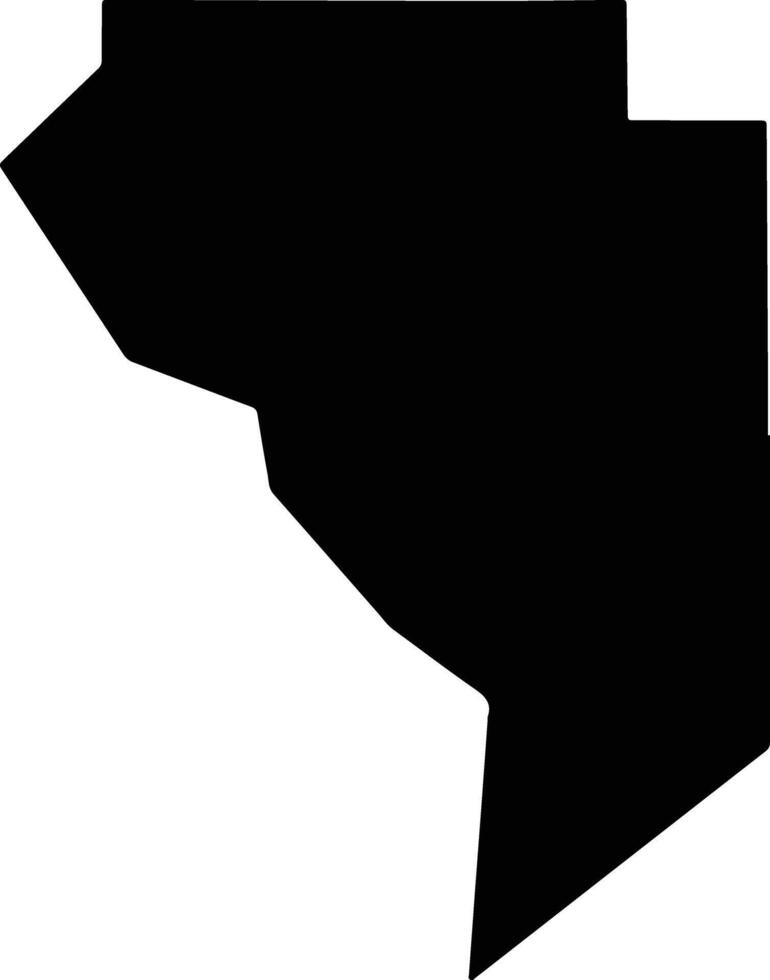 Okeechobee United States silhouette map vector