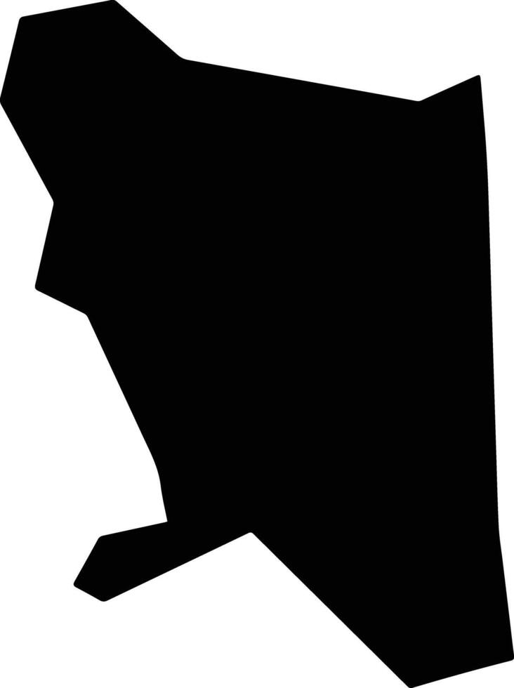 Okigwe Nigeria silhouette map vector