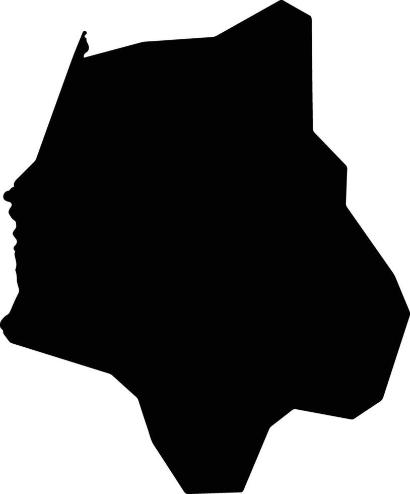 Okoro Uganda silhouette map vector