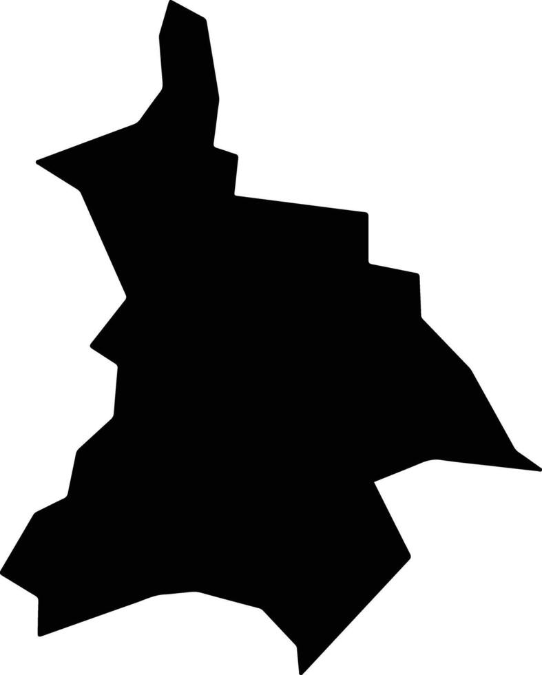 Okpokwu Nigeria silhouette map vector