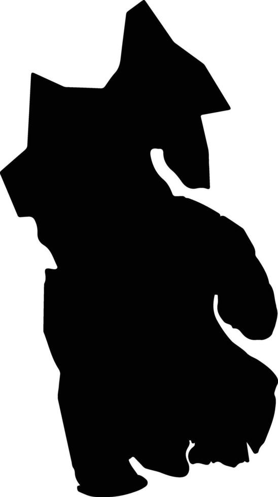 Okrika Nigeria silhouette map vector