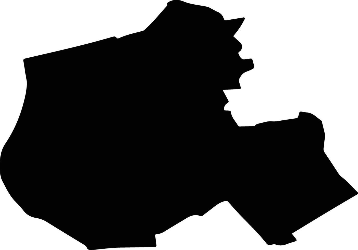 OLANU Romania silhouette map vector