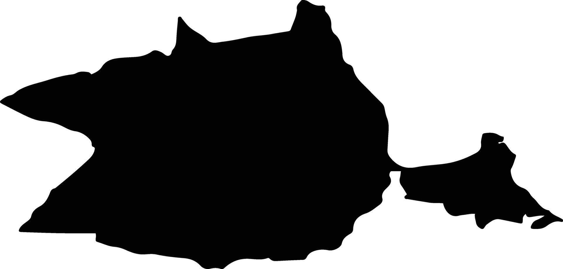 OLCEA Romania silhouette map vector