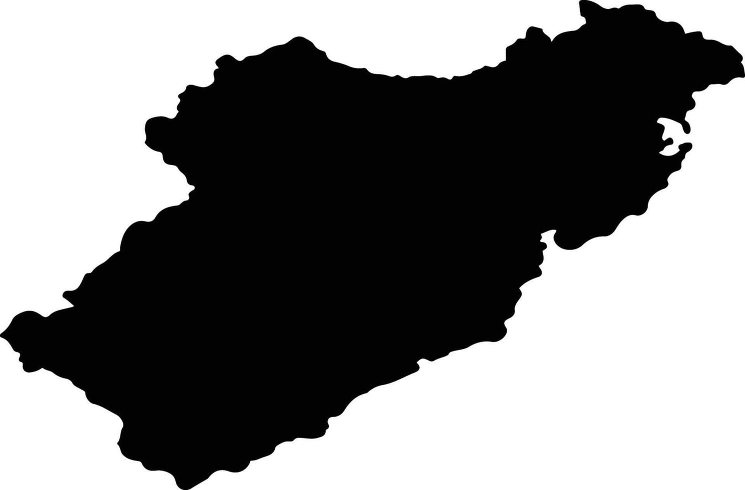 Olginsky District Russia silhouette map vector