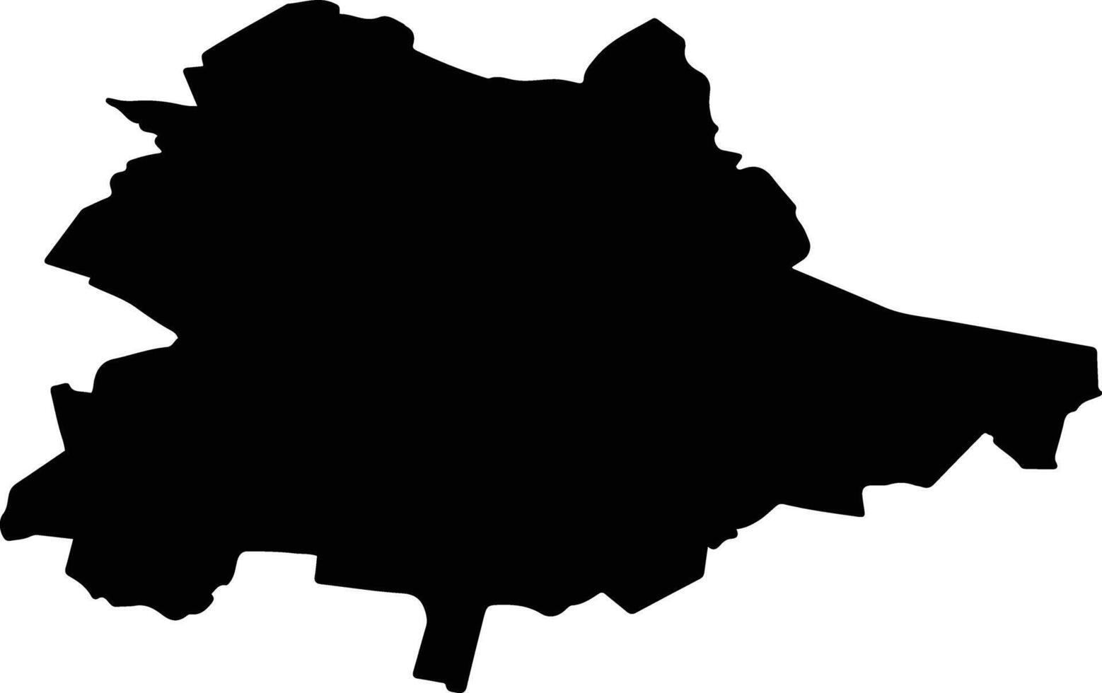 Olkhovsky District Russia silhouette map vector