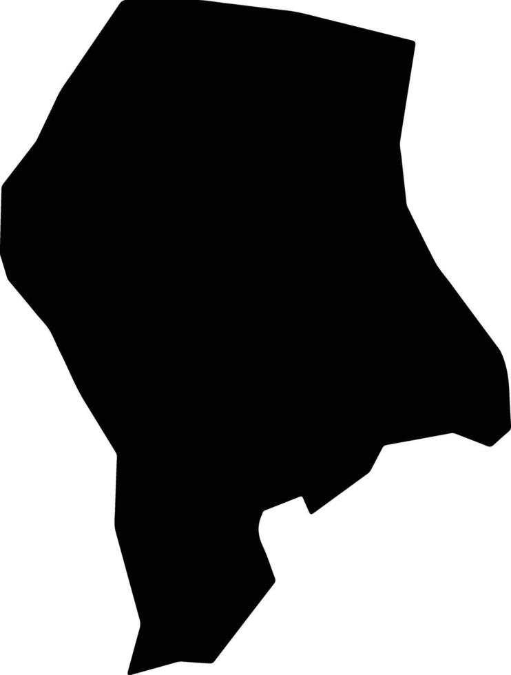 Omala Nigeria silhouette map vector