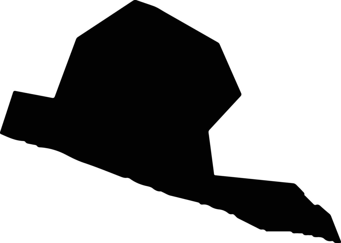 Omaezaki Japan silhouette map vector