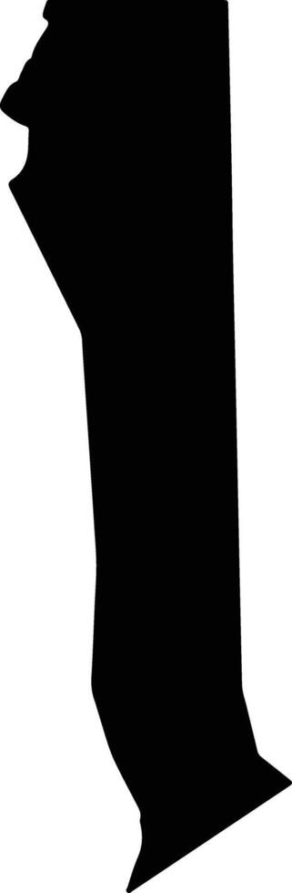 Omuntele Namibia silhouette map vector