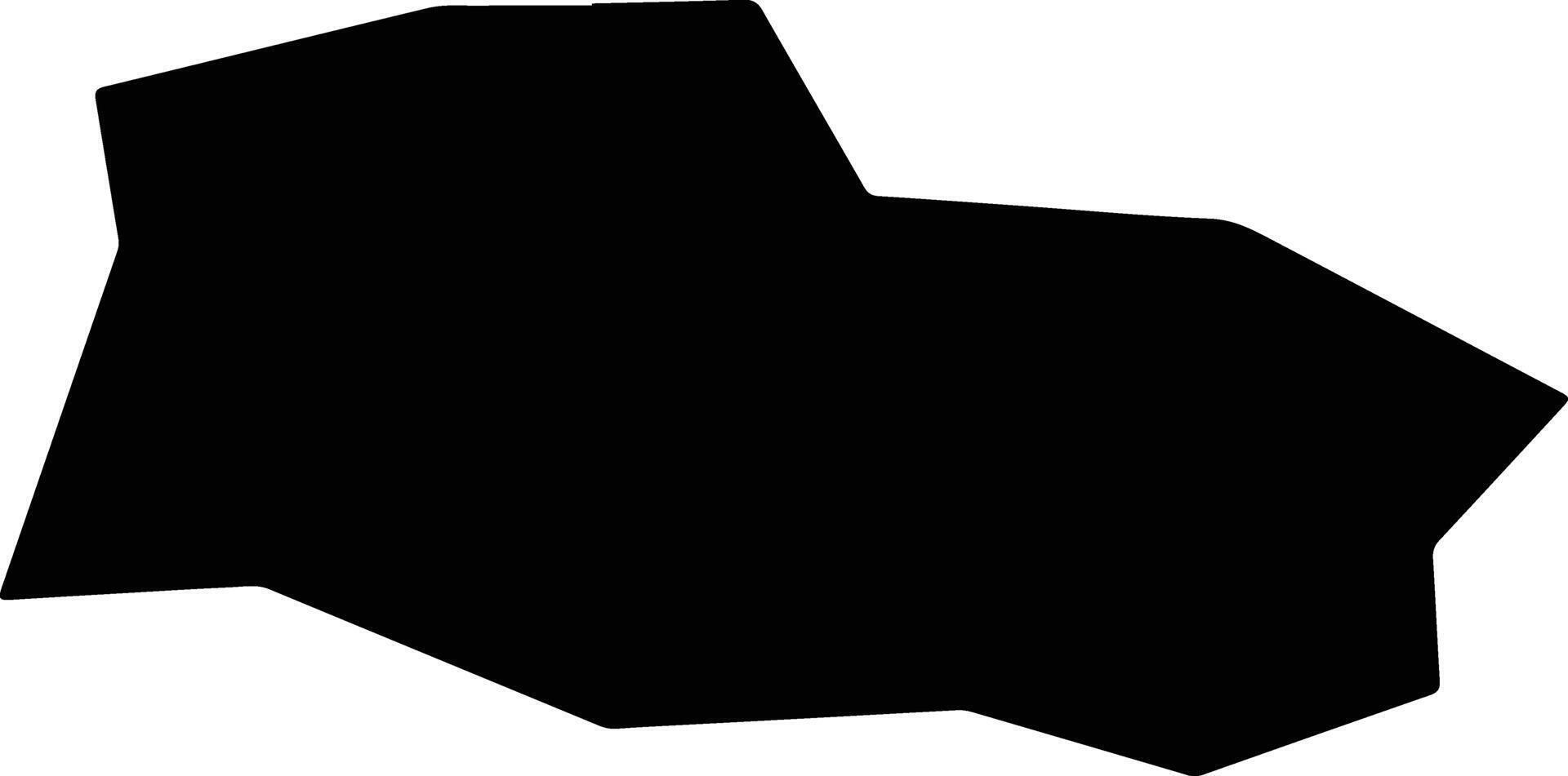 Omurtag Bulgaria silhouette map vector