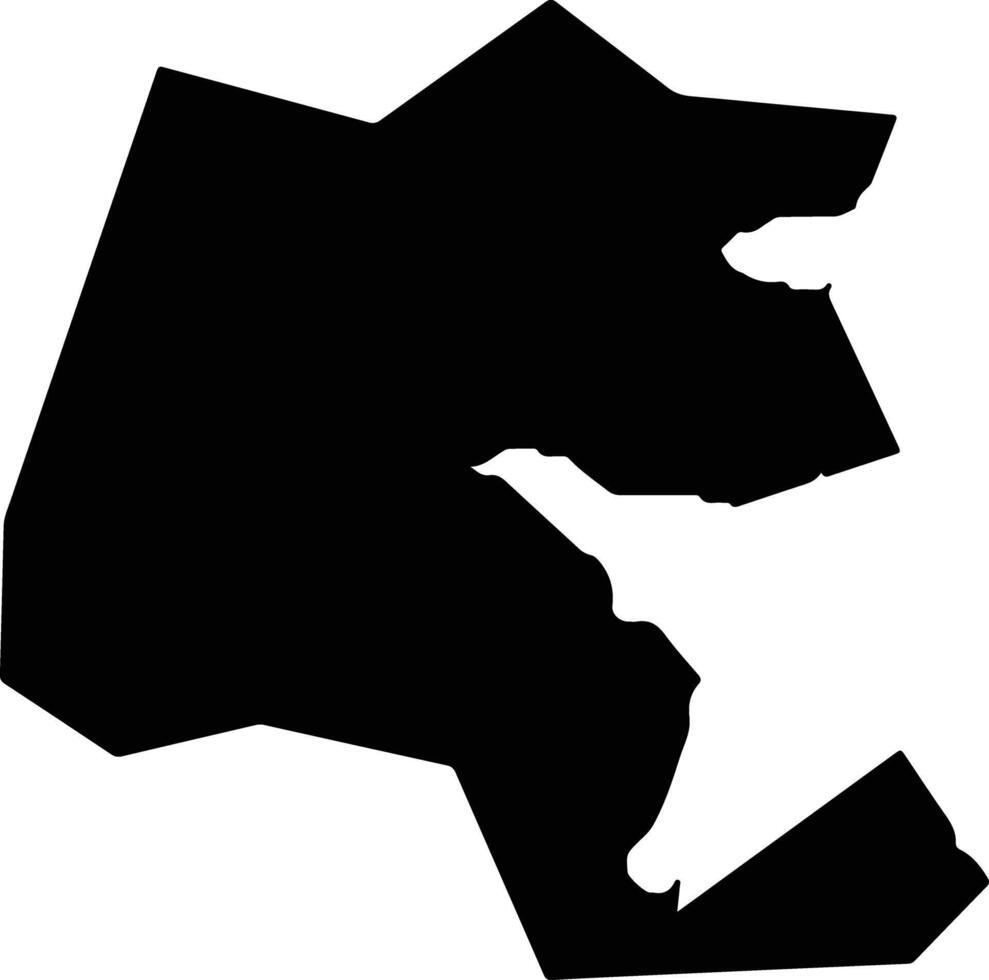 Onagawa Japan silhouette map vector