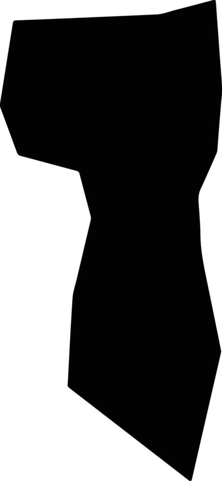 Ondo East Nigeria silhouette map vector