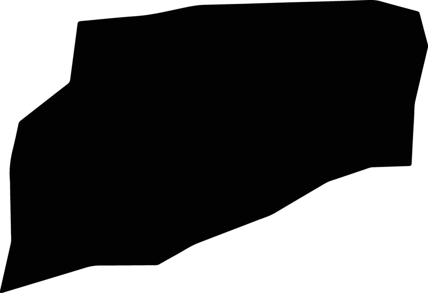 Ondo West Nigeria silhouette map vector