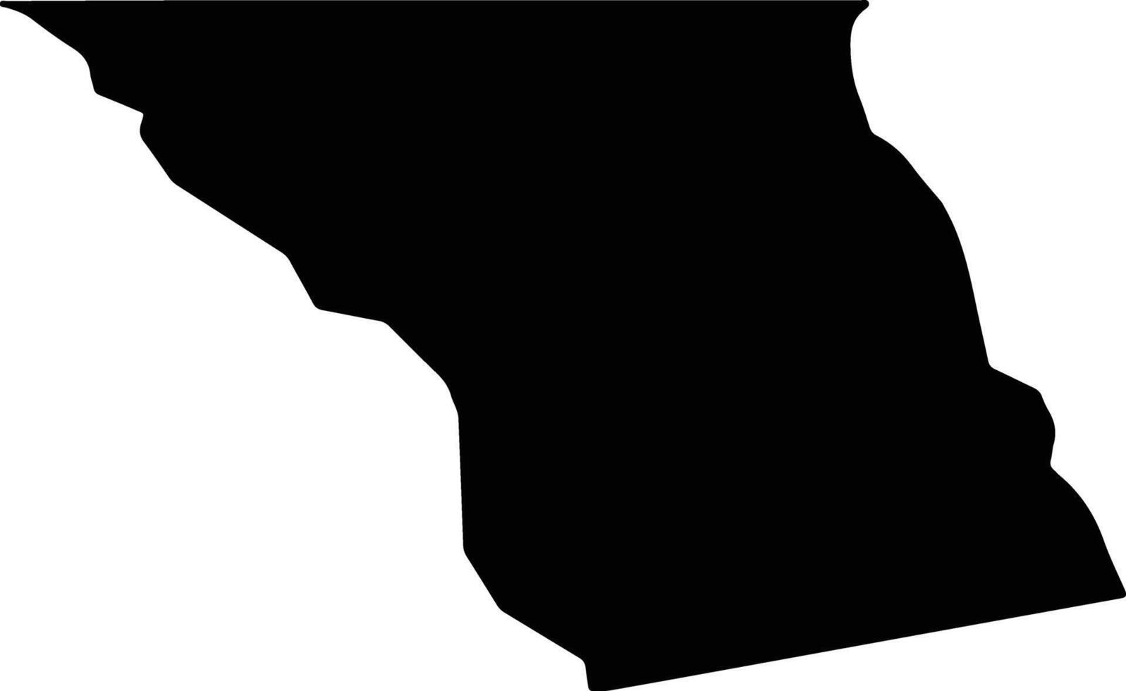 Ondombe Namibia silhouette map vector