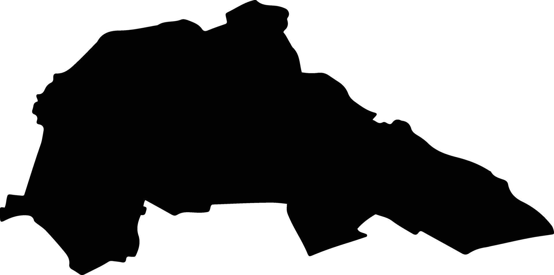 ONESTI Romania silhouette map vector