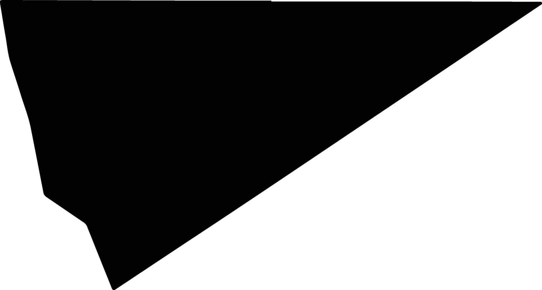 Ongenga Namibia silhouette map vector