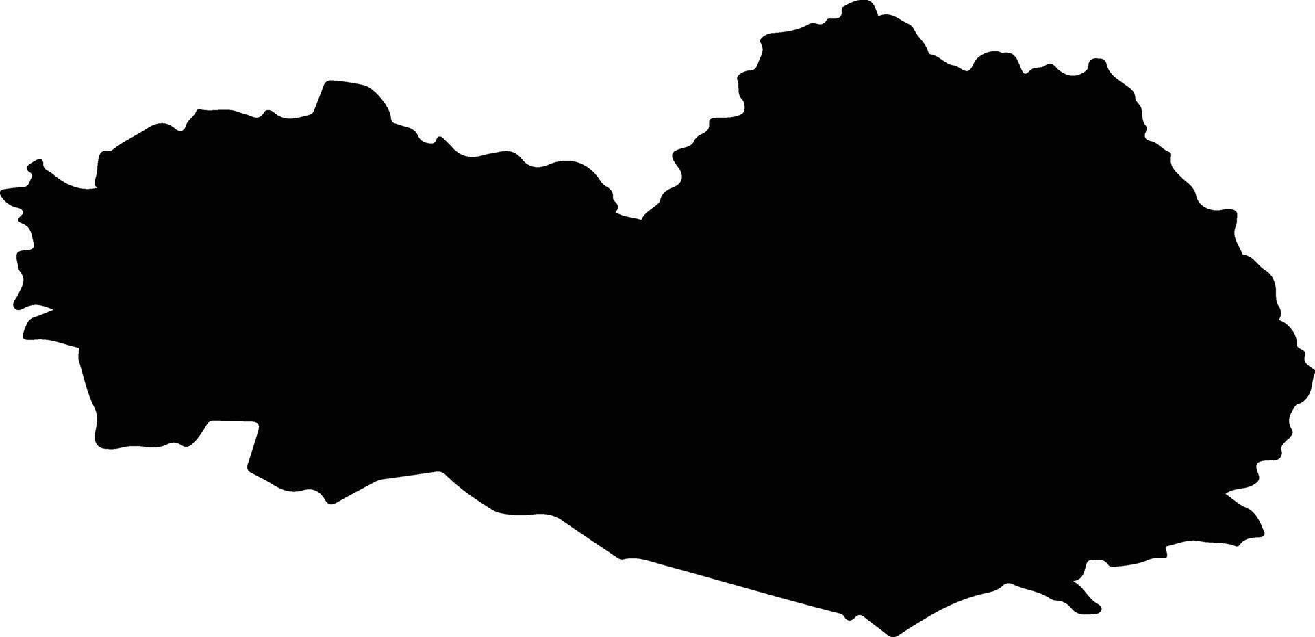 Ongudaysky Rayon Russia silhouette map vector