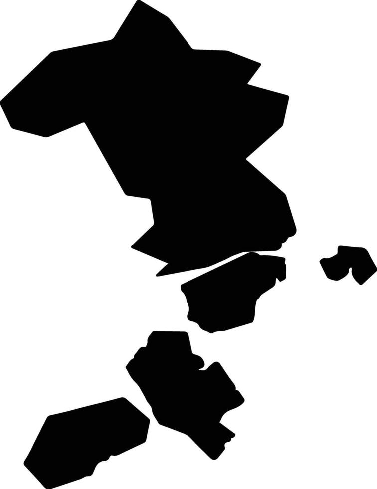 Onomichi Japan silhouette map vector